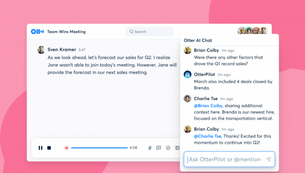 “Otter AI Chat Introduces Enhanced Collaboration and Real-Time Voice Transcription Insights”