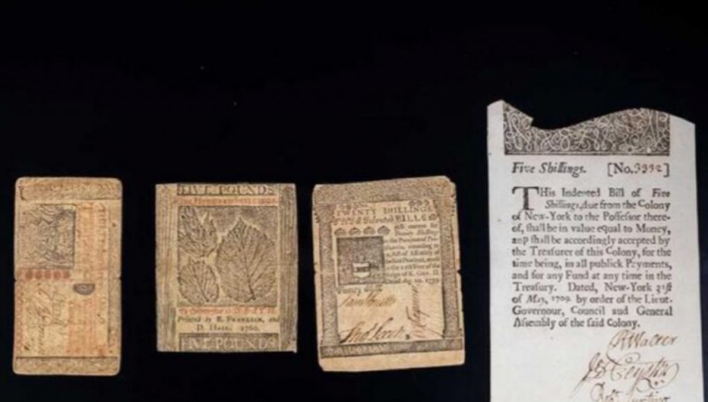Ben Franklin Incorporates Colored Fibers in Paper Currency to Thwart Counterfeiters